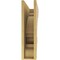 Ekena Millwork 6"W x 24"D x 24"H Thin Diane Rough Cedar Woodgrain TimberThane Corbel, Primed Tan CORUR06X24X24DIARCPR - alternate 4